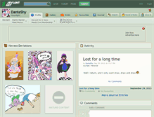 Tablet Screenshot of danteshy.deviantart.com