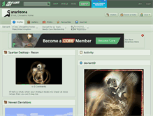 Tablet Screenshot of anarksona.deviantart.com