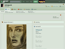 Tablet Screenshot of lokisapunk.deviantart.com