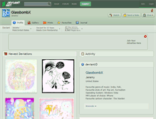 Tablet Screenshot of glassbombx.deviantart.com