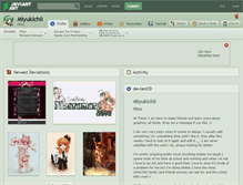 Tablet Screenshot of miyukichii.deviantart.com