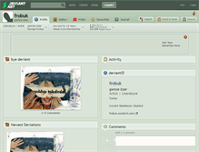 Tablet Screenshot of frobuk.deviantart.com