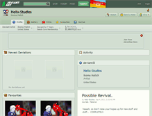 Tablet Screenshot of helix-studios.deviantart.com