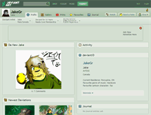 Tablet Screenshot of jakegr.deviantart.com