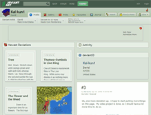 Tablet Screenshot of kai-kun1.deviantart.com
