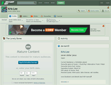 Tablet Screenshot of kris-lee.deviantart.com