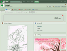 Tablet Screenshot of kyotai9.deviantart.com