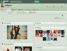 Tablet Screenshot of caldexter.deviantart.com