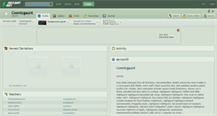 Desktop Screenshot of cosmicgaunt.deviantart.com