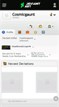 Mobile Screenshot of cosmicgaunt.deviantart.com