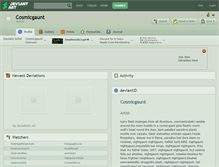 Tablet Screenshot of cosmicgaunt.deviantart.com