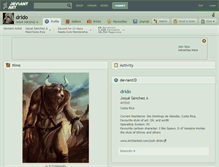 Tablet Screenshot of drido.deviantart.com