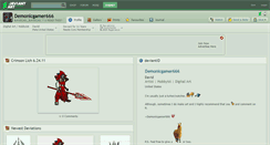 Desktop Screenshot of demonicgamer666.deviantart.com