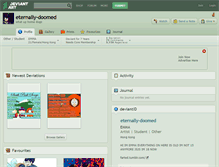 Tablet Screenshot of eternally-doomed.deviantart.com