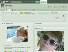 Tablet Screenshot of moohug4.deviantart.com