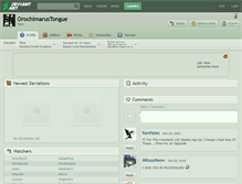 Tablet Screenshot of orochimarustongue.deviantart.com