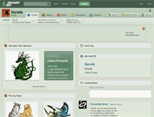 Tablet Screenshot of myrada.deviantart.com