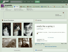 Tablet Screenshot of droplet86.deviantart.com