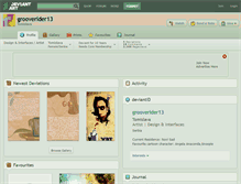 Tablet Screenshot of grooverider13.deviantart.com