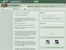 Tablet Screenshot of everythingalice.deviantart.com