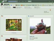 Tablet Screenshot of opek-one.deviantart.com