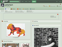 Tablet Screenshot of lastharliquin.deviantart.com
