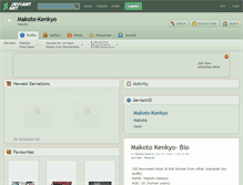 Tablet Screenshot of makoto-kenkyo.deviantart.com