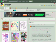 Tablet Screenshot of cutmewhole.deviantart.com