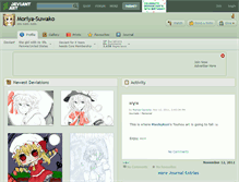 Tablet Screenshot of moriya-suwako.deviantart.com