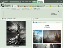 Tablet Screenshot of morague.deviantart.com