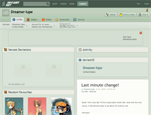 Tablet Screenshot of dreamer-lupe.deviantart.com