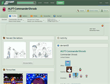 Tablet Screenshot of mlpt-commandershroob.deviantart.com