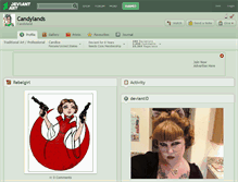 Tablet Screenshot of candylands.deviantart.com