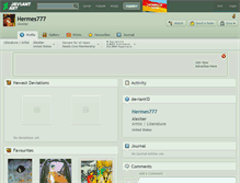 Tablet Screenshot of hermes777.deviantart.com