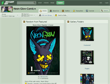 Tablet Screenshot of neon-glow-comic.deviantart.com