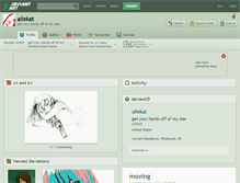 Tablet Screenshot of aliekat.deviantart.com