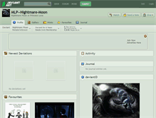 Tablet Screenshot of mlp--nightmare-moon.deviantart.com
