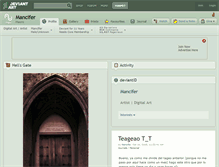 Tablet Screenshot of mancifer.deviantart.com