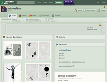 Tablet Screenshot of missmelinus.deviantart.com