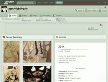Tablet Screenshot of caged-nightingale.deviantart.com