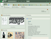 Tablet Screenshot of duells.deviantart.com