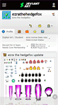 Mobile Screenshot of ezrathehedgefox.deviantart.com