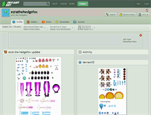 Tablet Screenshot of ezrathehedgefox.deviantart.com