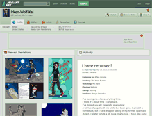 Tablet Screenshot of irken-wolf-kai.deviantart.com