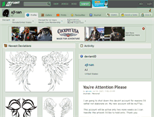 Tablet Screenshot of aji-san.deviantart.com