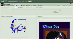 Desktop Screenshot of darkwolfia.deviantart.com