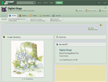 Tablet Screenshot of digital-dingo.deviantart.com