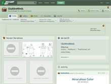 Tablet Screenshot of gluttirenimis.deviantart.com