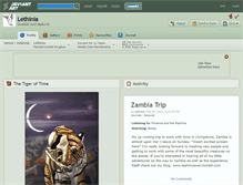 Tablet Screenshot of lethinia.deviantart.com