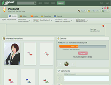 Tablet Screenshot of pinkburst.deviantart.com